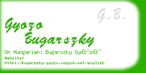 gyozo bugarszky business card